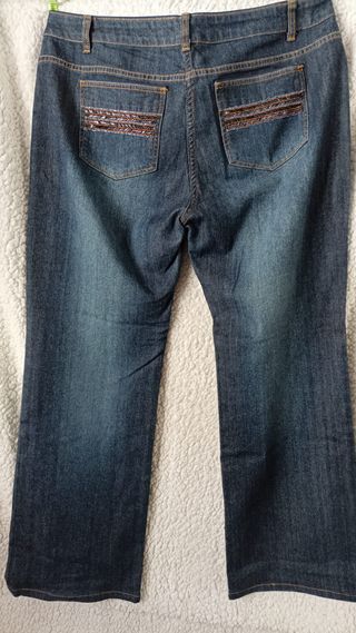 Pantalón vaquero recto azul