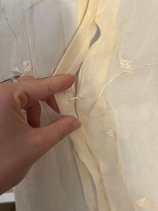 Blusa vintage floral semitransparente Talla XL