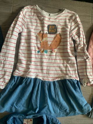 10 vestidos invierno/entretiempo niña 7/8 años 20€