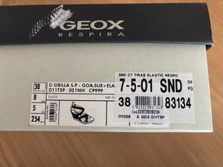 Sandalias negras Geox  (t.38)