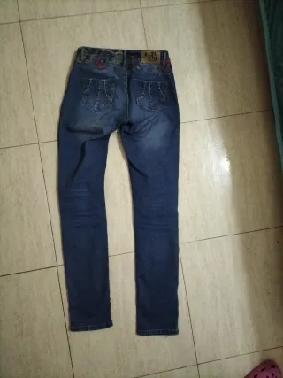 Pantalones vaqueros pitillo Desigual Talla XS