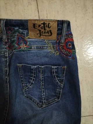 Pantalones vaqueros pitillo Desigual Talla XS