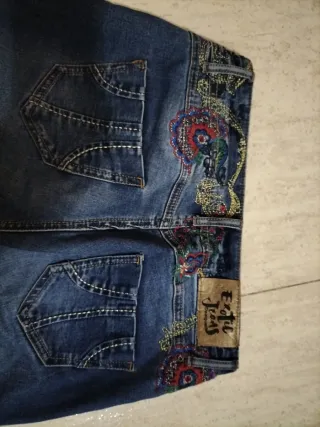 Pantalones vaqueros pitillo Desigual Talla XS