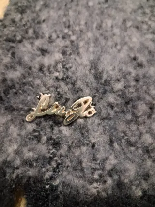 Maxi sciarpa/scialle nero e grigio