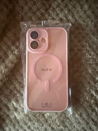 Funda iPhone 16 Rosa MagSafe
