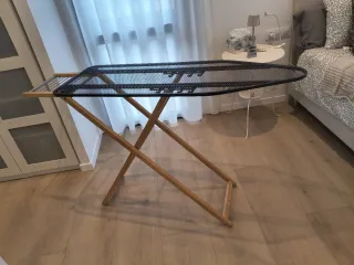 Tabla de planchar grande madera natural regulable