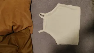 Top blanco verano talla M