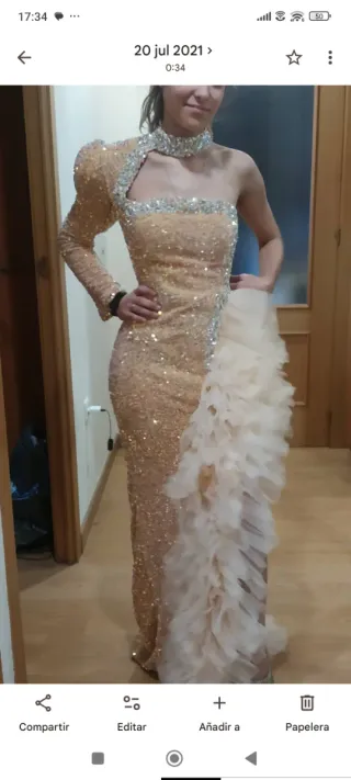 Vestido de novia gitana de segundas o pañuelo