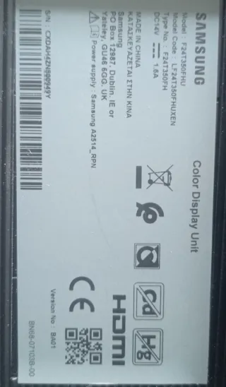 Monitor Samsung Negro