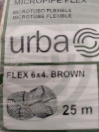 Microtubo flexible UrbaGreen 6x4 Marrón 25m