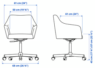 Sillón giratorio Tossberg Ikea