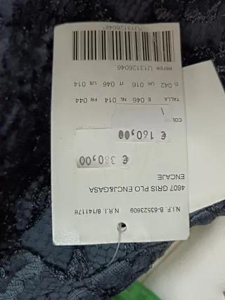 Conjunto 2 piezas madrina gris