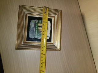 Coppia di quadri vintage dorati