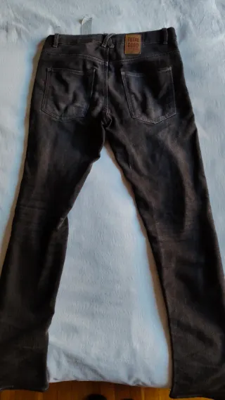 Pantalón vaquero 13/14 años chico negro desgastado