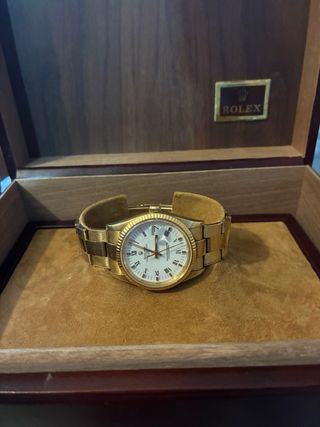 Rolex Oro date automatico caja y papeles