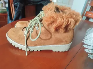 Botas de ante con pelo