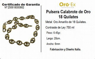 PULSERA ORO DE 18 KILATES - ORO 18KT