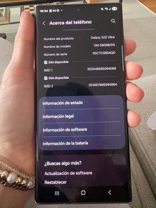 Samsung Galaxy S22 Ultra Morado