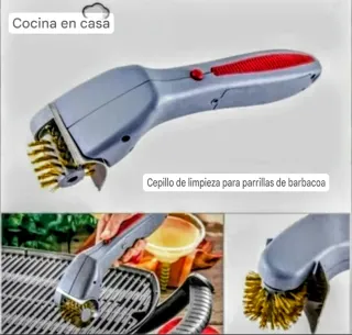 CEPILLO GIRATORIO LIMPIEZA PARRILLAS BBQ.