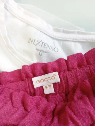 Falda y camiseta 10/12 años