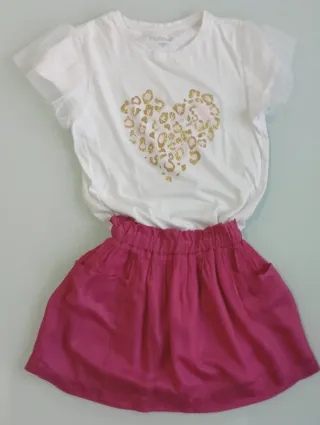 Falda y camiseta 10/12 años