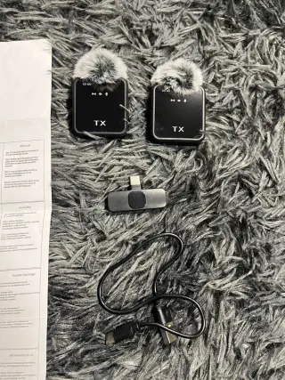 Micrófono Lavalier Inalámbrico Doble USB-C