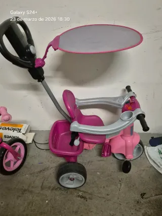 Conjunto bicicletas infantil rosa ATRACTOR