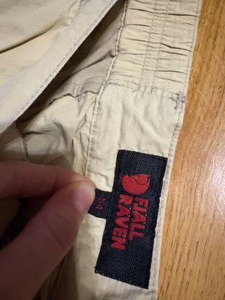 Fjällräven Pantalones Convertibles Beige Trekking