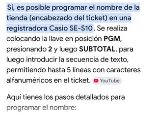 Caja Registradora Casio SE-S10