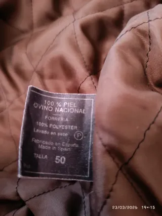 Chaqueta de piel marrón MIRPEL