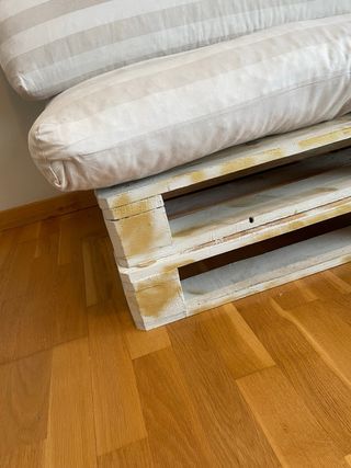 Sofá Palets 120x60 con colchones incluidos