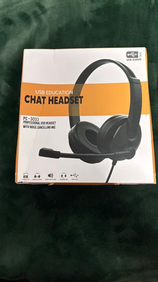 Auriculares USB Chat Headset PC-3033