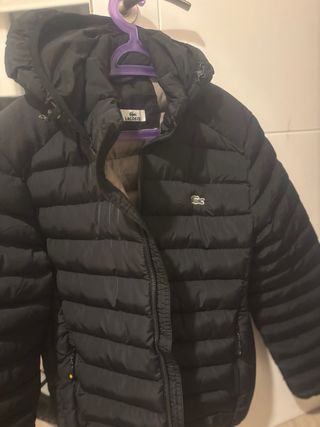 Cazadora Lacoste Negra Hombre