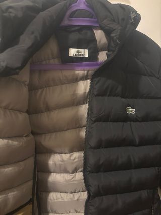 Cazadora Lacoste Negra Hombre