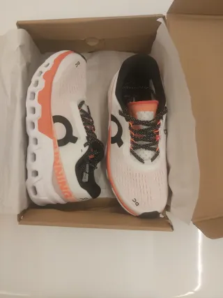 Zapatillas On Cloud cloudmonster 2 Naranja/Blanco