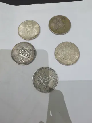 Lote de monedas de plata