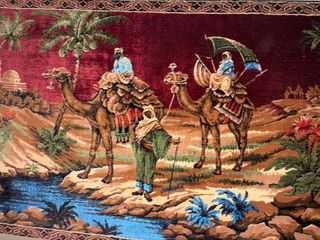 Tapiz árabe de terciopelo