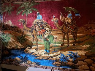 Tapiz árabe de terciopelo