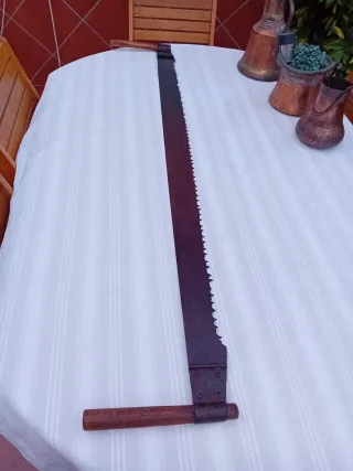 Sierra de tronzar antigua 1,4 metros