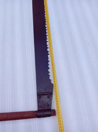 Sierra de tronzar antigua 1,4 metros