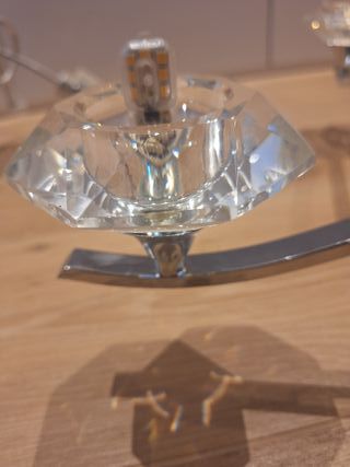 Lámpara de techo moderna cristal y metal