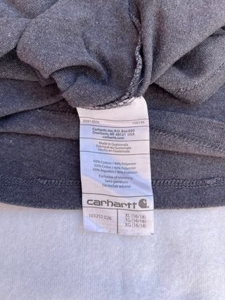 Carhartt Maglia Maniche Lunghe XL Grigio Scuro