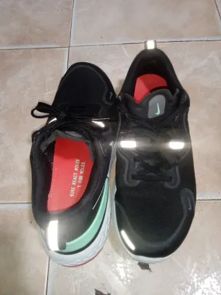 Zapatillas Nike React Miler Negras/Verdes