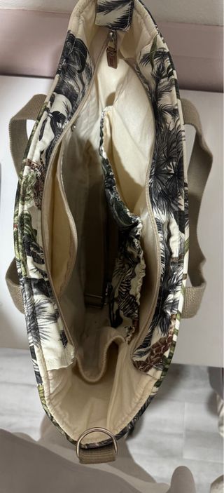 Bolso para carrito de bebé con estampado de jirafa