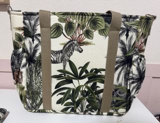 Bolso para carrito de bebé con estampado de jirafa