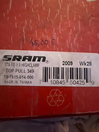 Desviador NUEVO delantero SRAM X-9