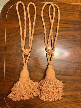 2 Abrazaderas Cortinas Naranja