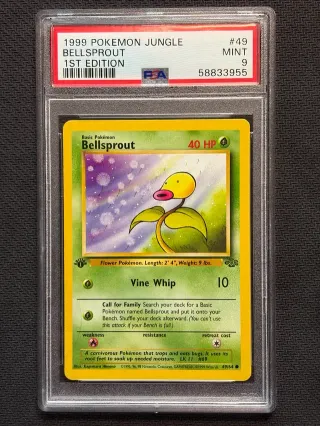 Bellsprout PSA 9 | 1st Ed Inglés (Carta Pokémon)