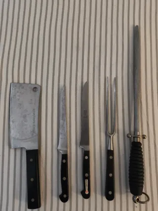 Lote Cuchillos Cocina + Chaira