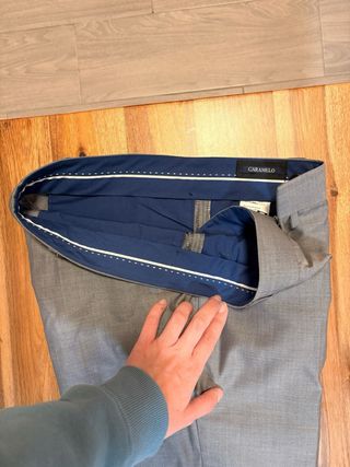 Traje Hombre Gris Caramelo